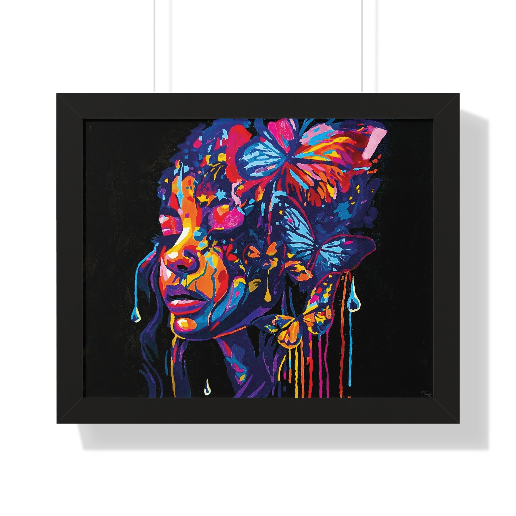 Butterfly Dreams By Queen Choppa - Framed Horizontal Poster