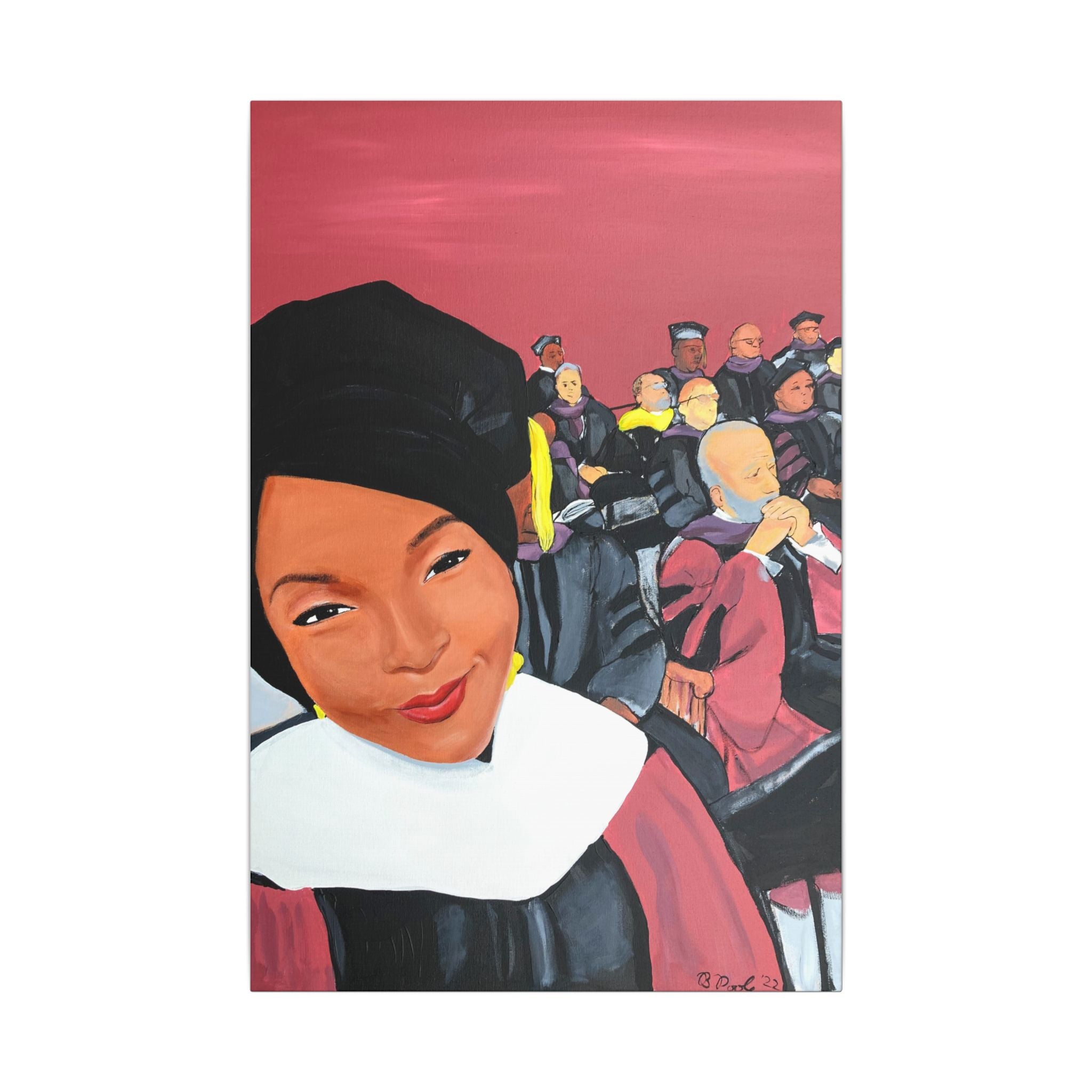 Broderick Poole - "Ang" -  Vibrant Canvas Art Print